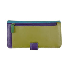 Load image into Gallery viewer, iLi New York Large Multi-colored RFID blocking Wallet - Cool Tropics
