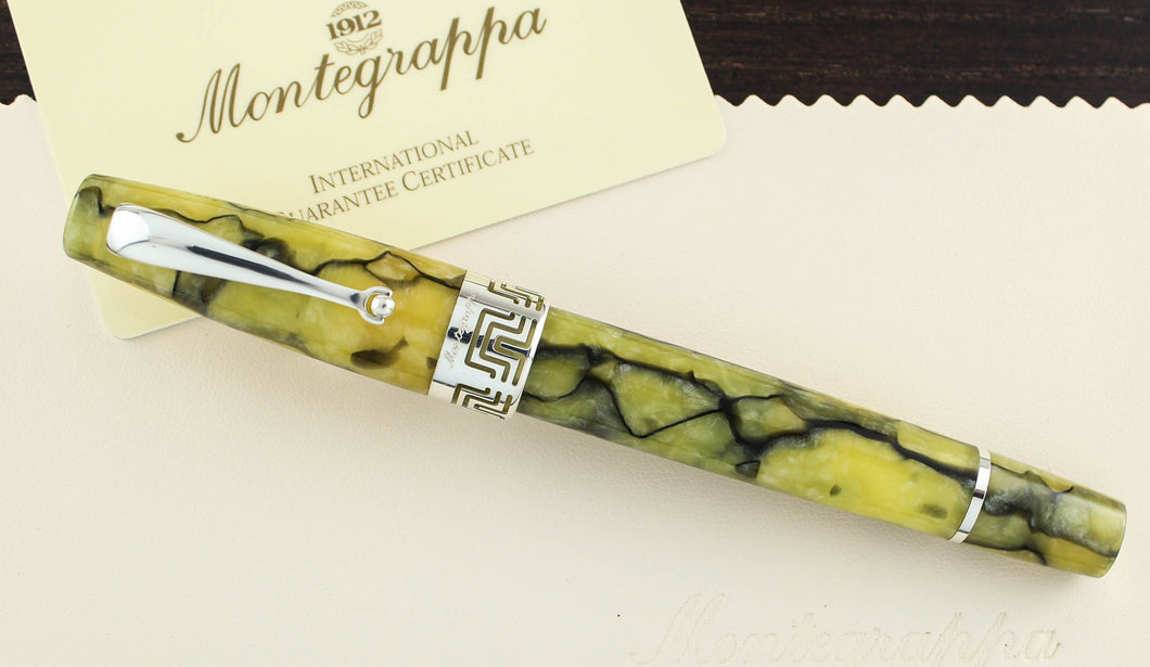 Montegrappa Extra 1930 Marbled Green Celluloid Fountain Pen