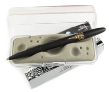 Load image into Gallery viewer, Fisher Bullet Space Pen Matte Black with Metallic Gold Caduceus
