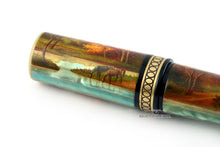 Load image into Gallery viewer, Close up to the pen cap, featuring a scene of two horses drinking water.
