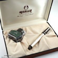 Load image into Gallery viewer, The fountain pen with the bottle in the presentation box.
