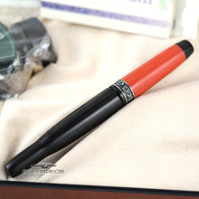 Load image into Gallery viewer, Back view of the fountain pen with the cap on.
