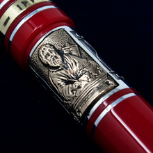 Load image into Gallery viewer, Close up to the engraving of Hippocrates by the band on the grip section.
