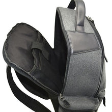 Load image into Gallery viewer, Interior view of the backpack, featuring a backpack compartment on the back panel. 
