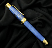 Load image into Gallery viewer, Michel Perchin Russian Brilliant Blue Vermeil LE Fountain Pen | Medium Nib
