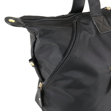 Load image into Gallery viewer, Side close up to the expandable feature unzipped. 
