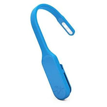 Load image into Gallery viewer, Angled back view of the blue book light.
