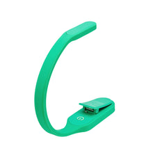 Load image into Gallery viewer, Angled back view of the green book light.
