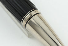 Load image into Gallery viewer, Close up to the engraved text on the grip section: MONTBLANC BOHEME.
