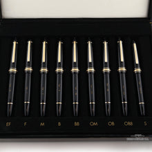 Load image into Gallery viewer, Montblanc Meisterstuck 9 Fountain Pen Tester Nib Selection Set 
