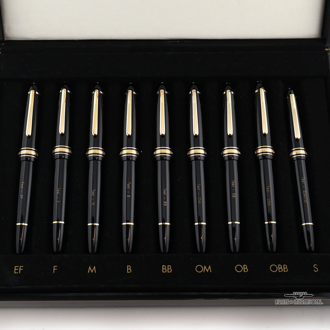 Montblanc Meisterstuck 9 Fountain Pen Tester Nib Selection Set 