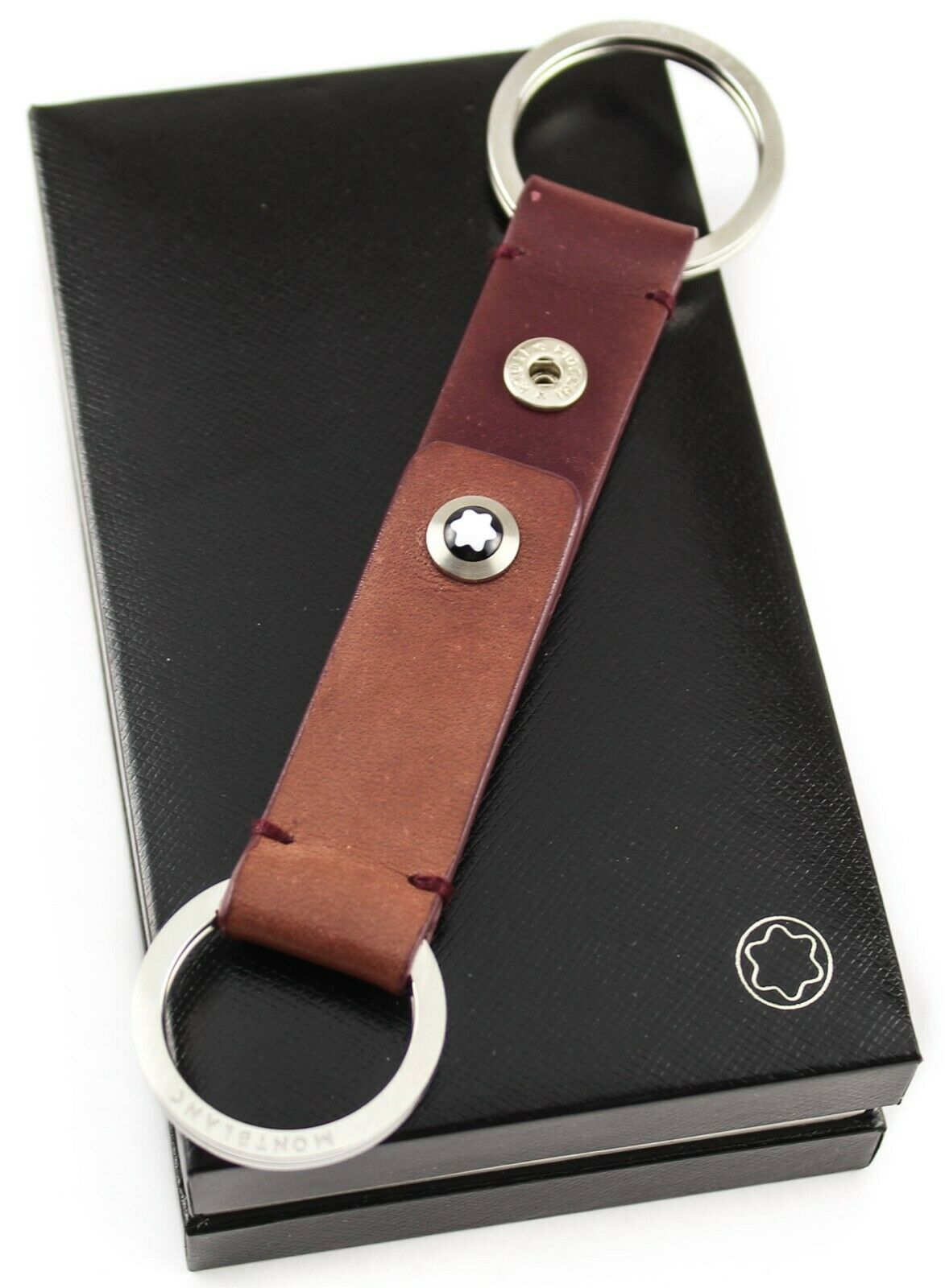 Montblanc Leather Key Fob 2-Split Key Ring | Airline International