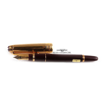 Load image into Gallery viewer, The fountain pen with the cap next to it.
