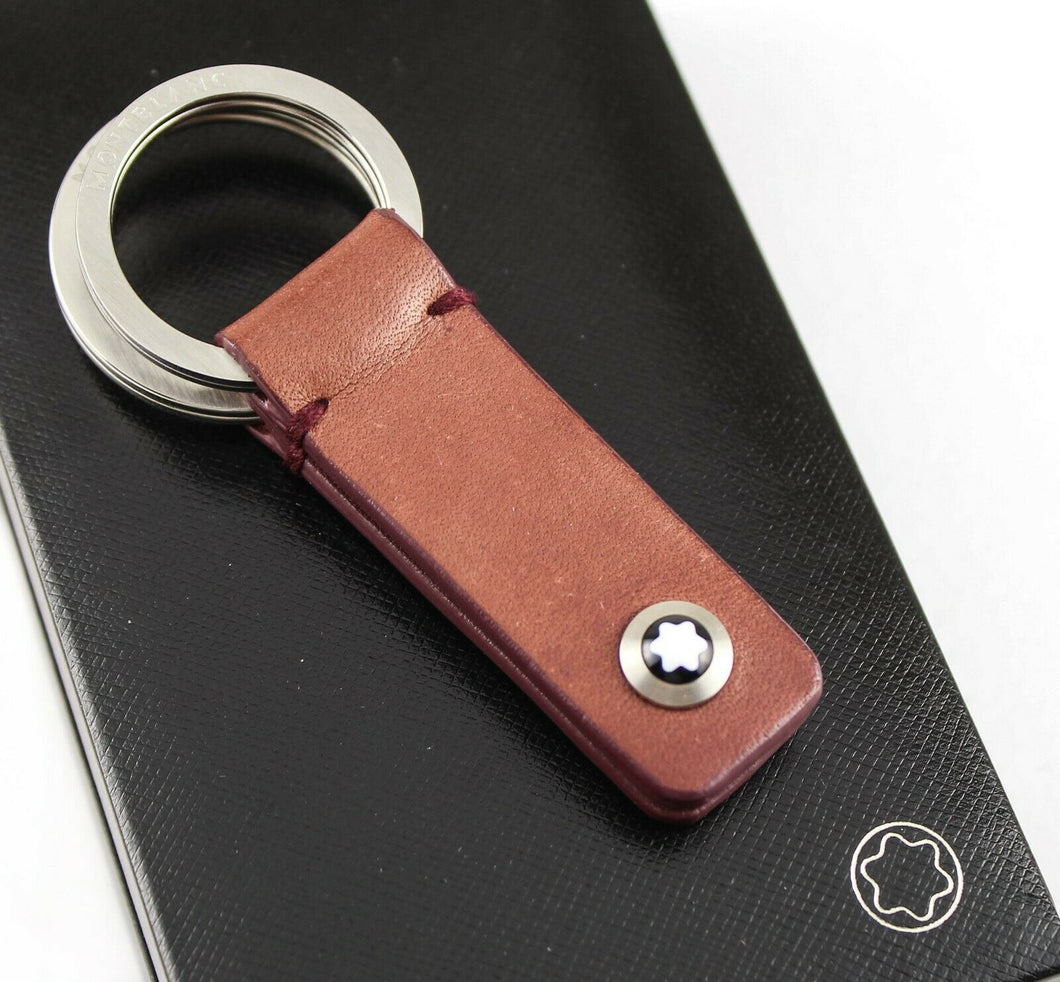 Montblanc Leather Key Fob 2-Split Key Ring - Display Model