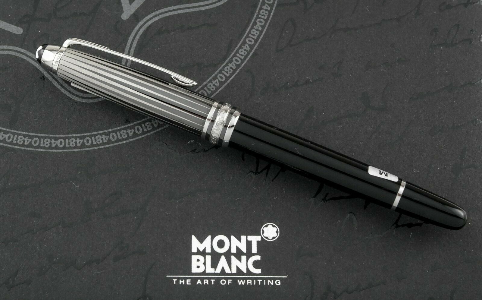 Montblanc Solitaire Doue Black and White Fountain Pen - M Nib