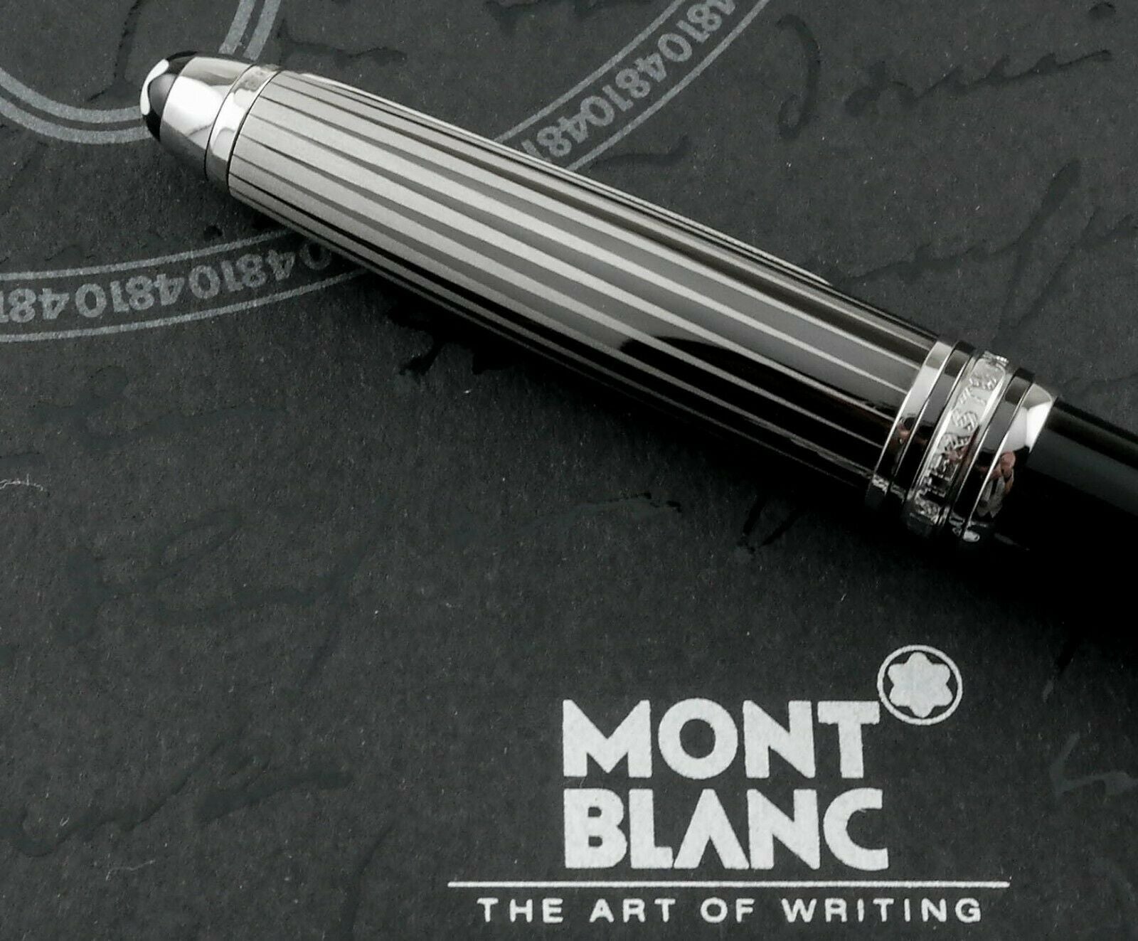 Montblanc Solitaire Doue Black and White Fountain Pen - M Nib