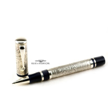 Load image into Gallery viewer, The rollerball pen arranged with the cap on a white background.
