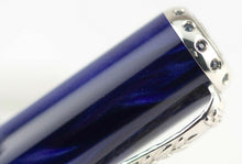 Load image into Gallery viewer, Close up to the ring of blue stones at the top of the cap.

