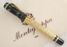 Load image into Gallery viewer, Side view of the fountain pen with the cap on.
