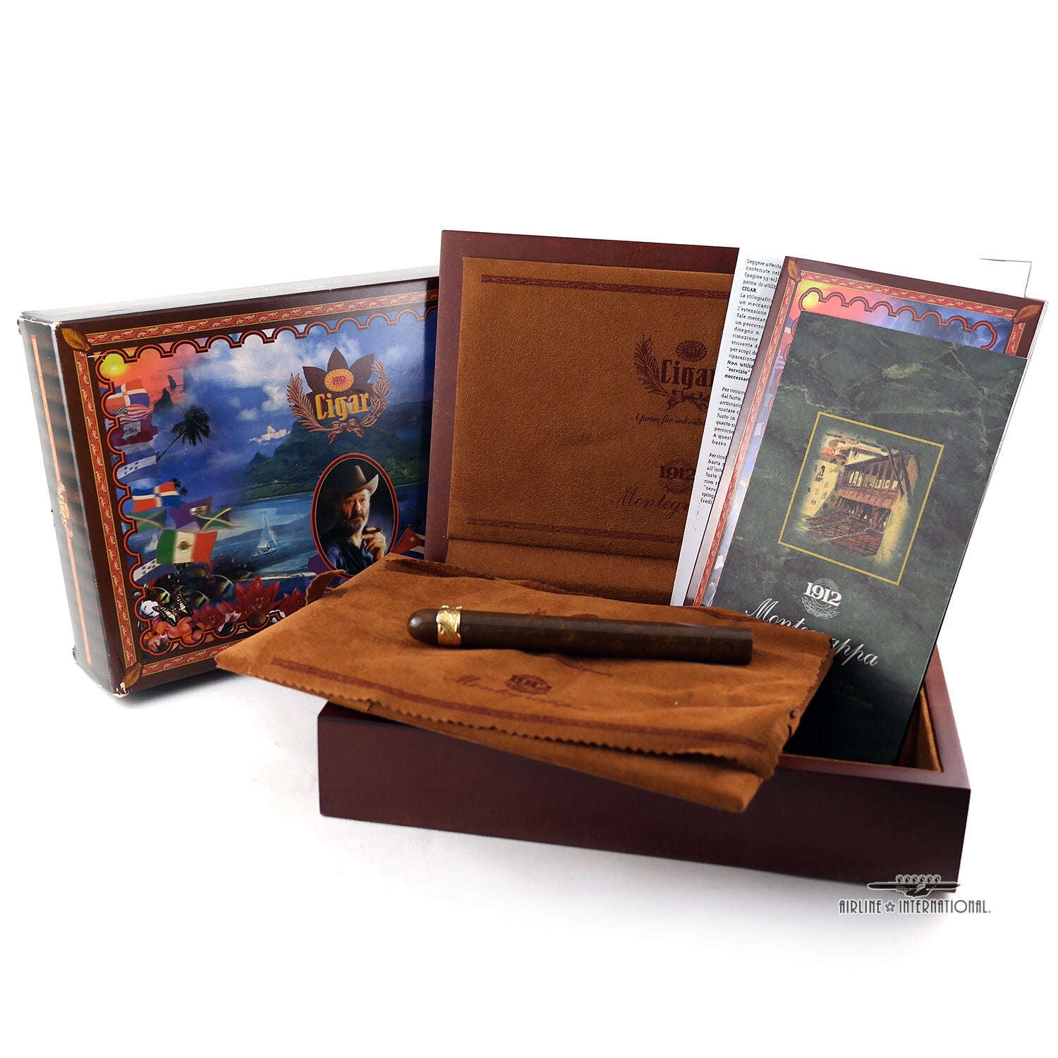 Montegrappa LE Solid Gold Cigar Fountain Pen | Airline 