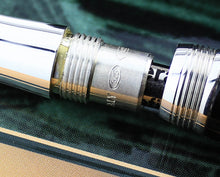 Load image into Gallery viewer, Close up to the sterling silver 925 hallmark engraving.
