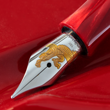 Load image into Gallery viewer, Montegrappa Eternal Bird LE Silver FP &amp; Matching #13 Inkwell + Media Kit
