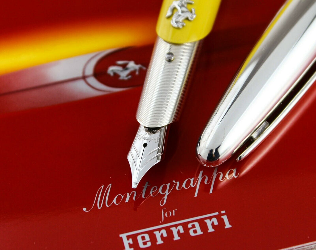 Montegrappa For Ferrari FA Yellow Limited Edition Fountain Pen -B