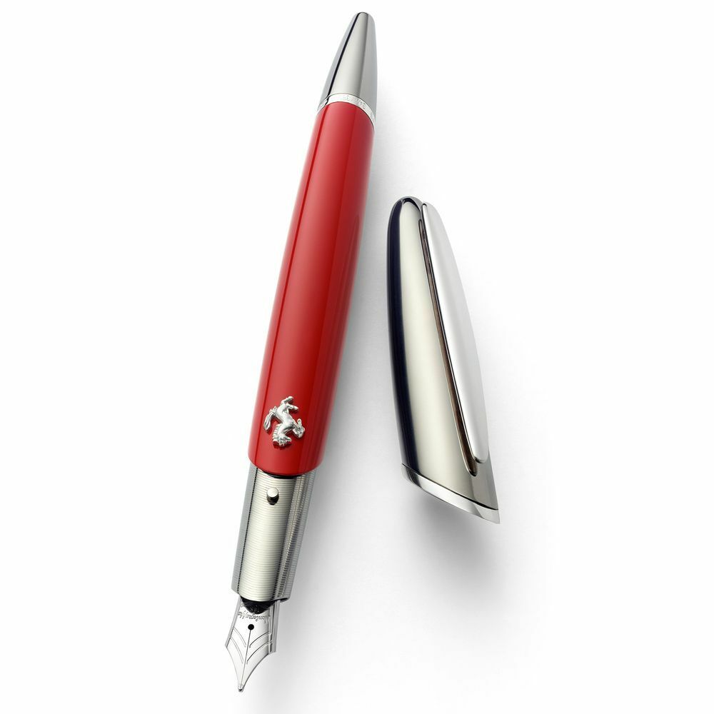 Montegrappa For Ferrari FB Titanium w/ Red Limited Edition Fountain Pen - #465/550
