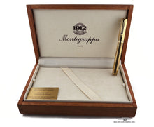 Load image into Gallery viewer, Montegrappa Reminiscence Etched 925 Vermeil Rollerball - RARE!
