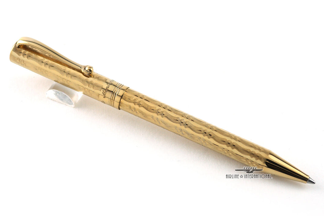 Montegrappa Vermeil Cylindrical Reminiscence Etched Ballpoint Pen