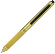 Load image into Gallery viewer, Front view of the brass Quadro pen.
