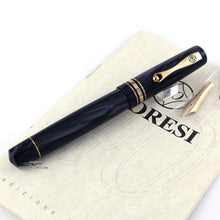 Load image into Gallery viewer, The fountain pen arranged on the booklet with the extra nib on a white background.
