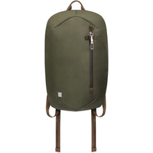 Load image into Gallery viewer, Front panel view of the green backpack.
