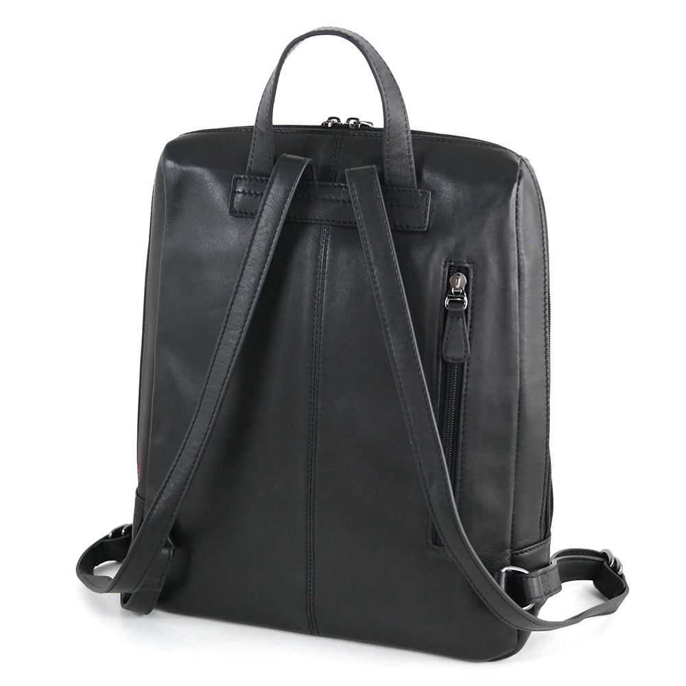 business slim leather backpack Metropolitan Napa Leather Slim Backpack