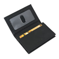 Interior view of the black card case