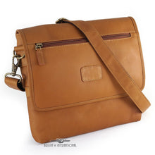Load image into Gallery viewer, DayTrekr Leather Slim Crossbody Messenger
