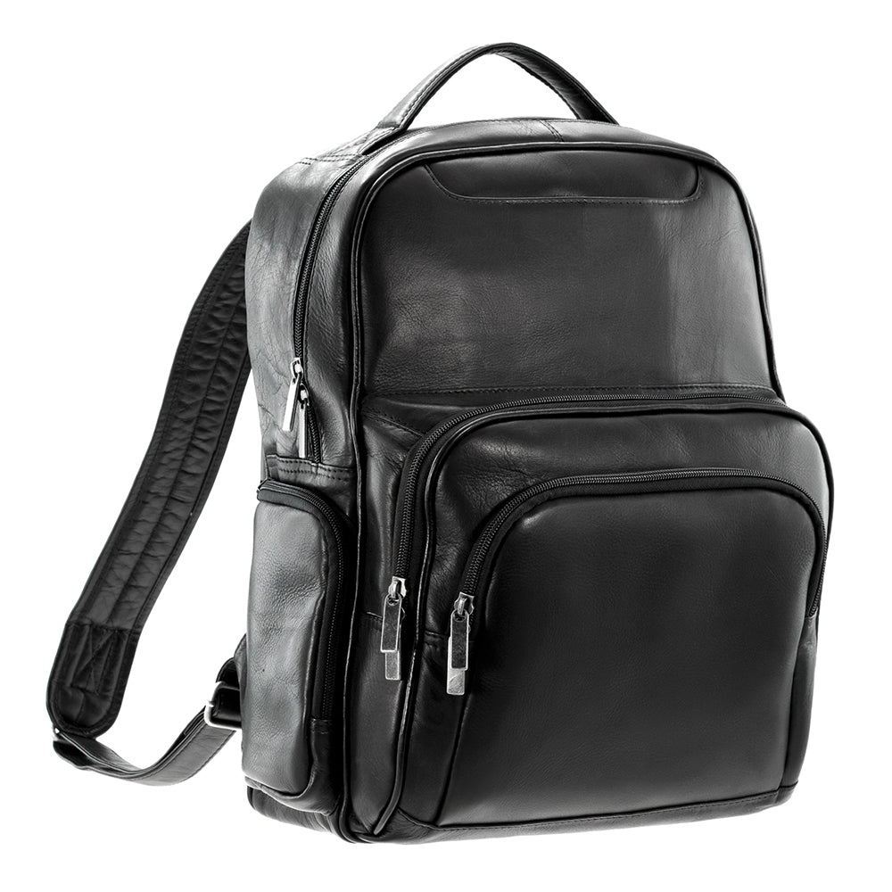 DayTrekr Leather Multi-Pocket Backpack