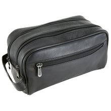 Load image into Gallery viewer, DayTrekr Leather Double Zip Travel Kit
