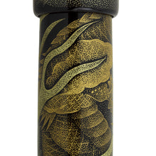 Load image into Gallery viewer, Namiki Emperor Chinkin Dragon Fountain Pen - Barrel  Close-Up
