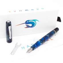 Load image into Gallery viewer, Narwhal Schulkill Marlin Blue Fountain Pen 
