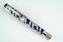 Load image into Gallery viewer, Front view of the fountain pen with the cap on. 
