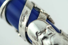 Load image into Gallery viewer, Close up to the .925 hallmark engraved on the silver overlay.
