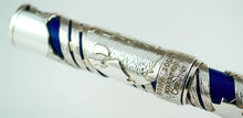 Load image into Gallery viewer, Close up to the cap ring's engraving: ROMA 2000, MILLENIO, OMAS ITALY
