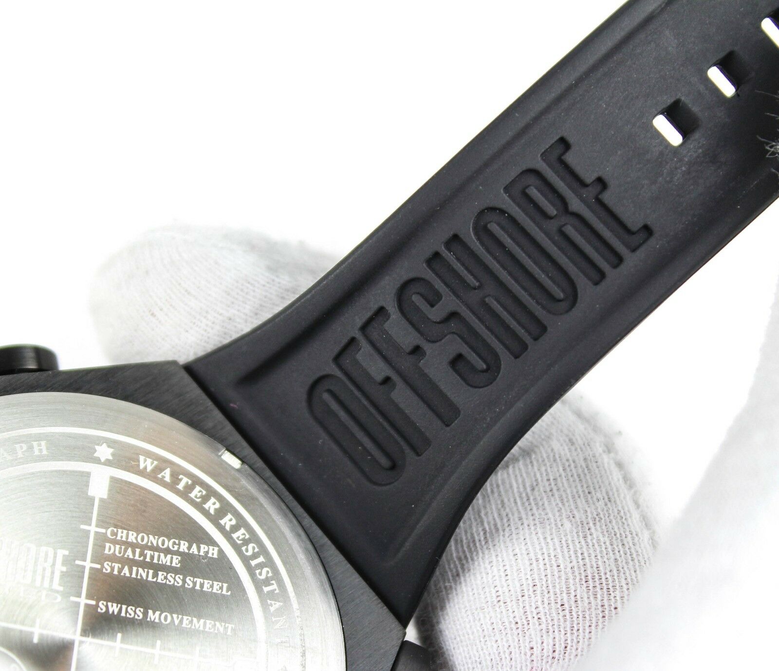 Offshore Limited Force 4 Shadow Black Chronograph Watch Airline Intl