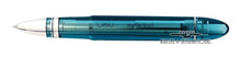 Load image into Gallery viewer, Side view of the turquoise rollerball pen without the cap.
