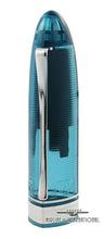 Load image into Gallery viewer, Angled front view of the turquoise pen cap.
