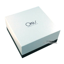 Load image into Gallery viewer, Angled view of the presentation box with OMAS logo printed at the top.
