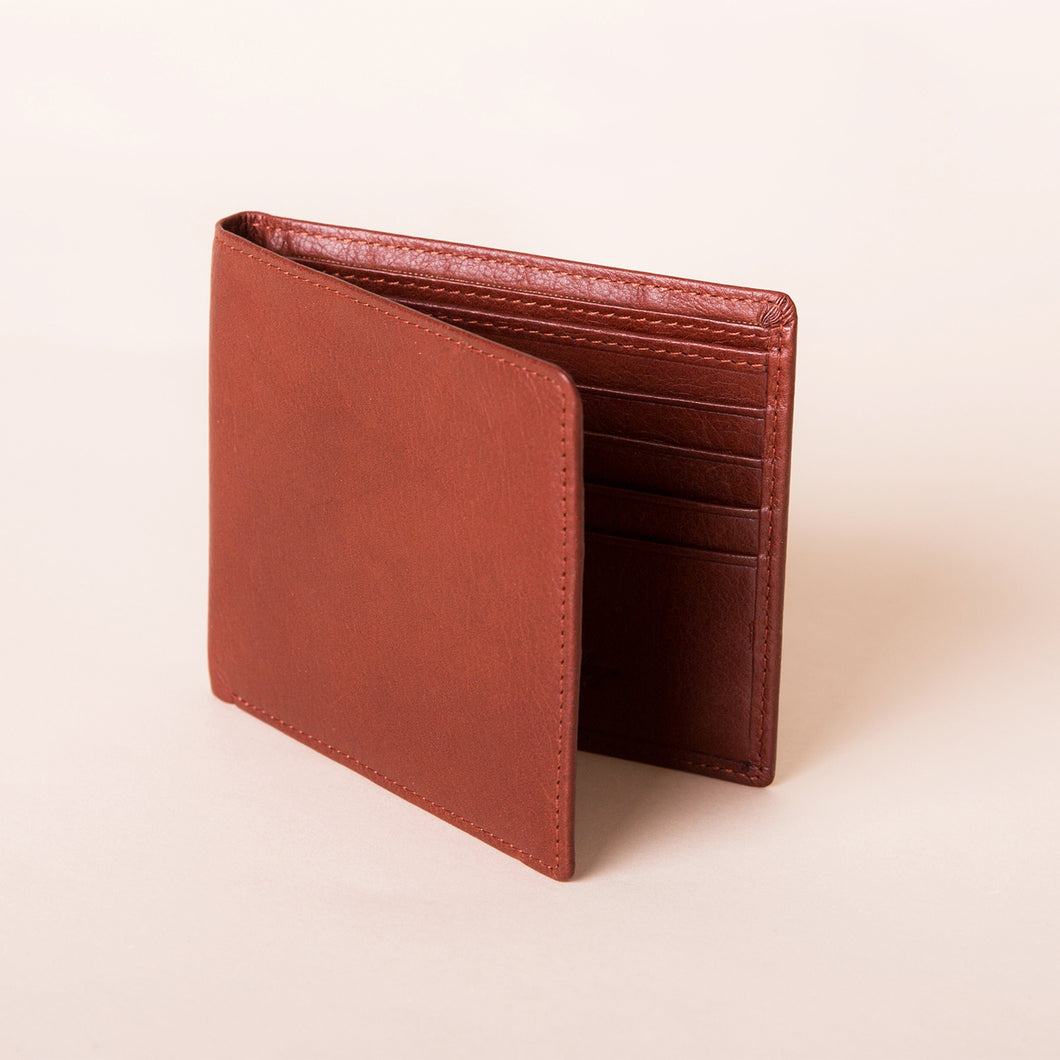 CASHMERE LEATHER THIN-FOLD WALLET