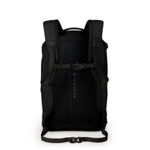 Load image into Gallery viewer, Back panel view of the nebula black backpack.
