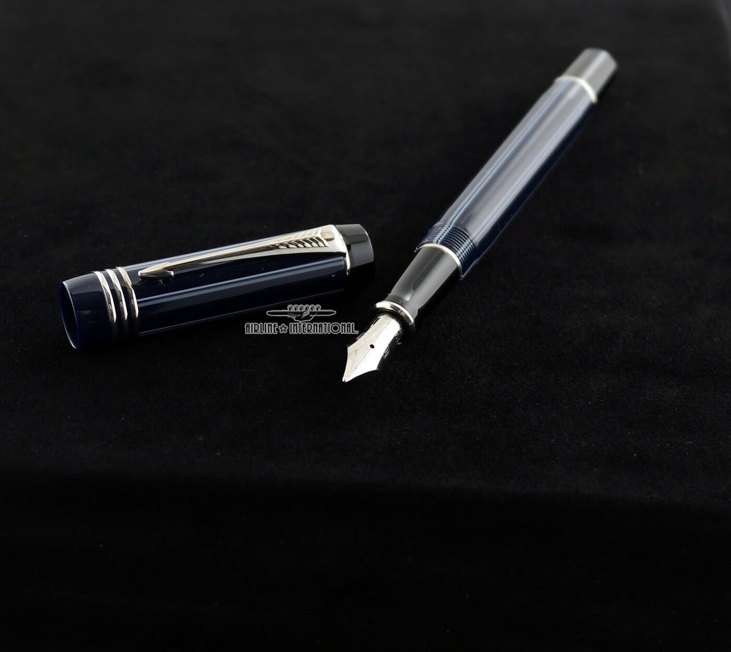 Parker Duofold International Pinstripe Fountain Pen - M | Airline Intl
